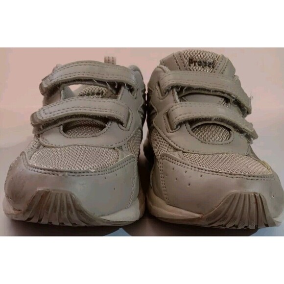 Propet Beige Double Strap Comfort Athletic Shock Absorbing Tennis Shoe - Picture 13 of 16